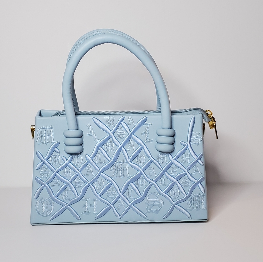 Cute Baby Blue Crossbody Handbag